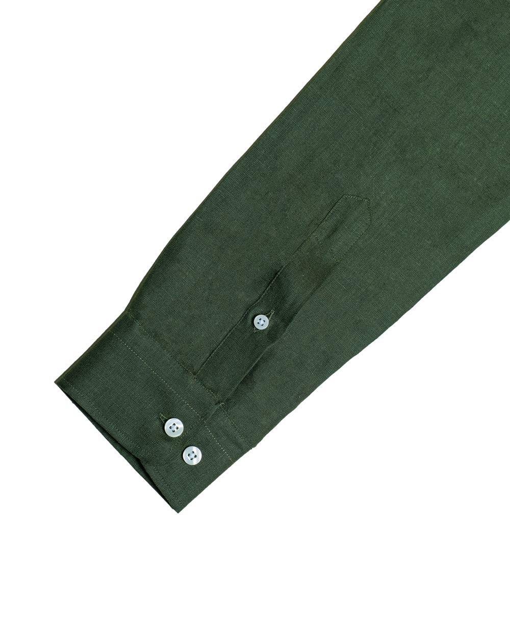 Camisa Lino Premium Olive 100% Natural