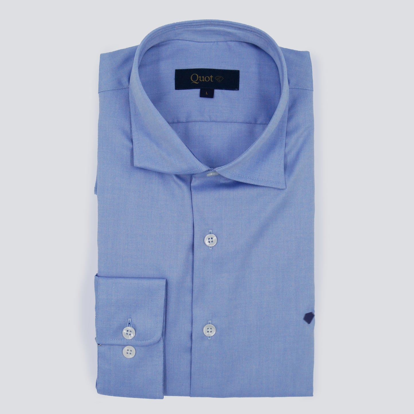 Camisa 100% algodón - Azul claro