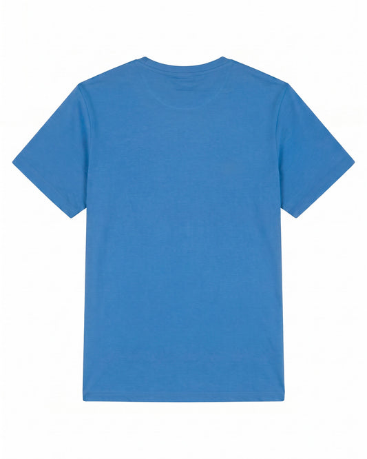 Camiseta de Algodón Premium Azul Stone