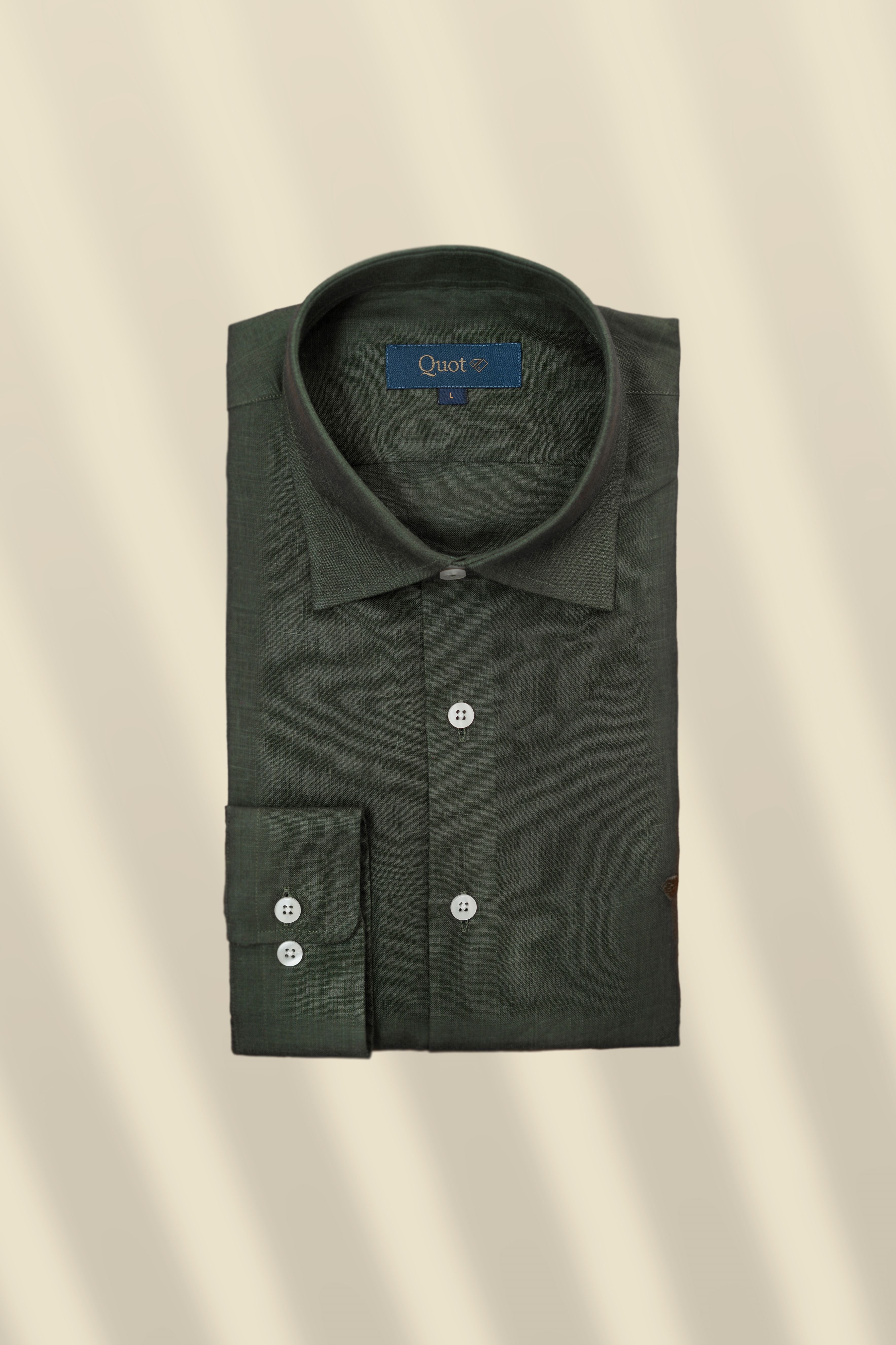 Fiebig Flatcap In Lino Con Cuciture A Contrasto, Verde Oliva – Cappello Gatsby Made In Italy