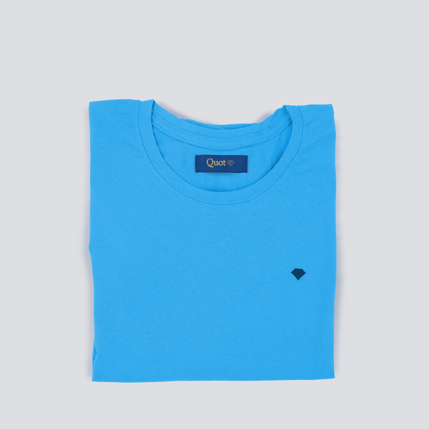 Camiseta algodón premium - Azul vibrante