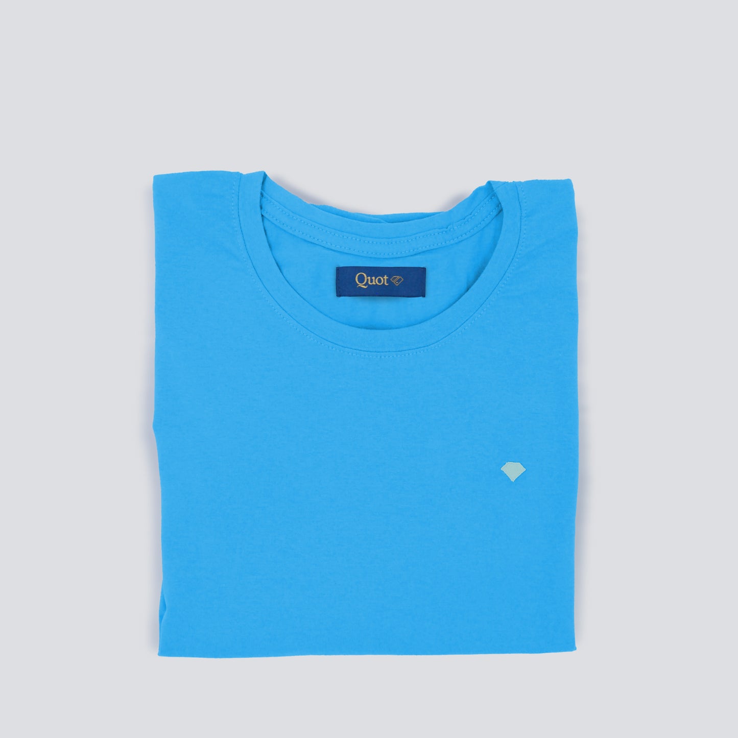 Camiseta algodón premium - Azul vibrante