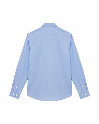 Camisa de Algodón Premium Azul Claro