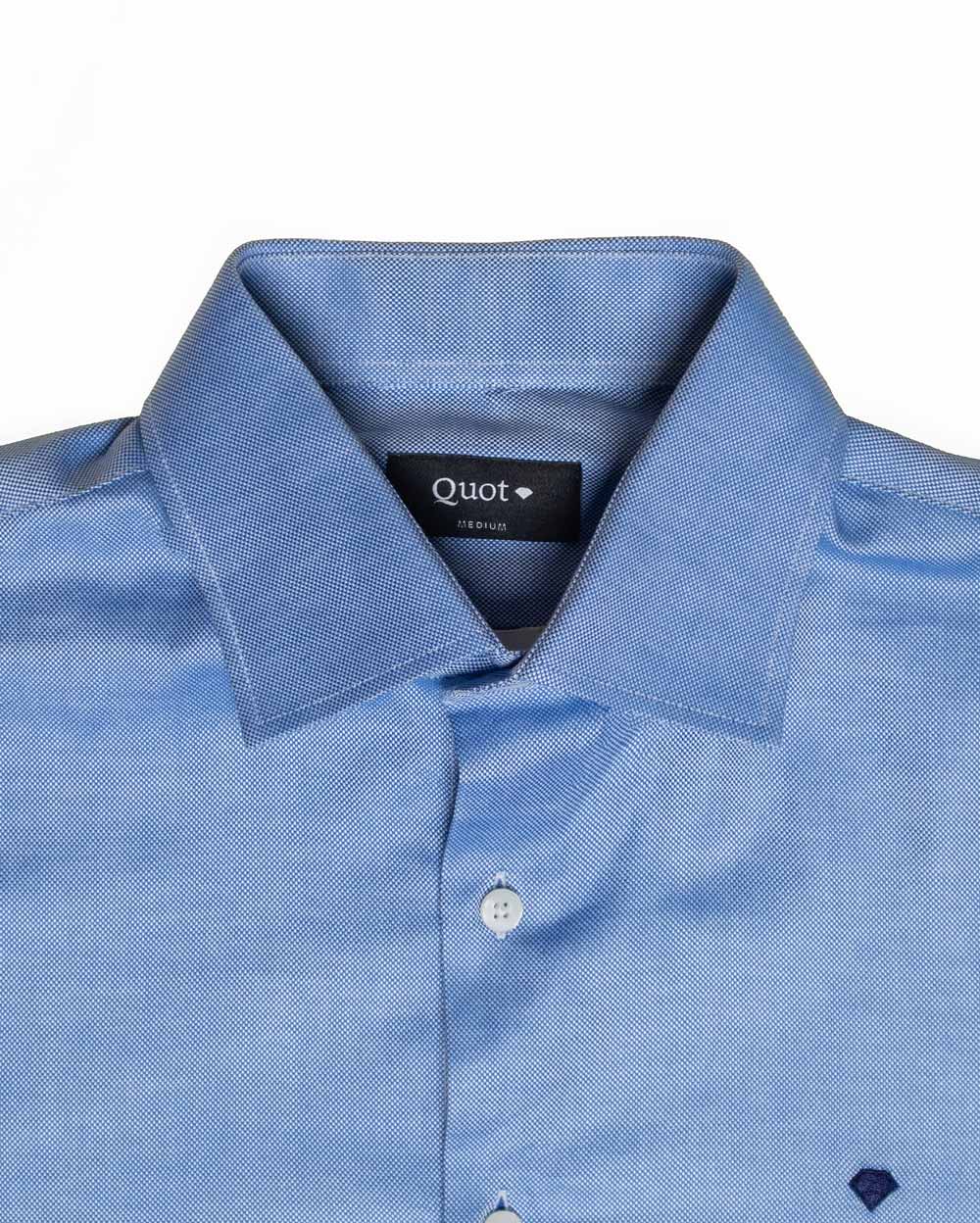 Camisa de Algodón Premium Azul Print