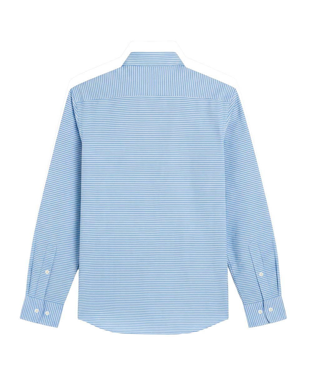 Camisa de Algodón Premium Horizontal Azul