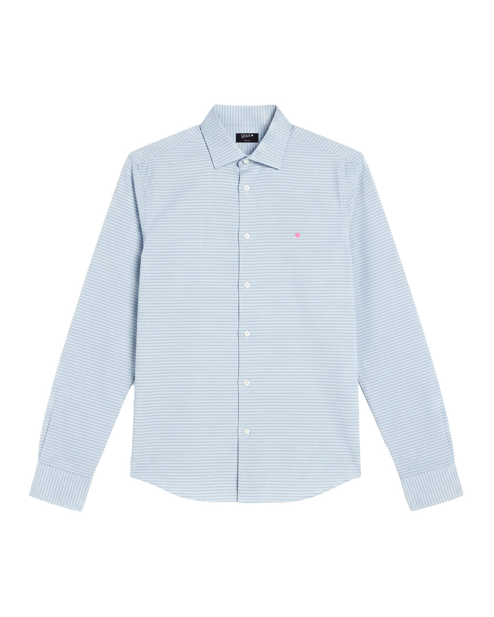 Camisa de Algodón Premium Horizontal Gris