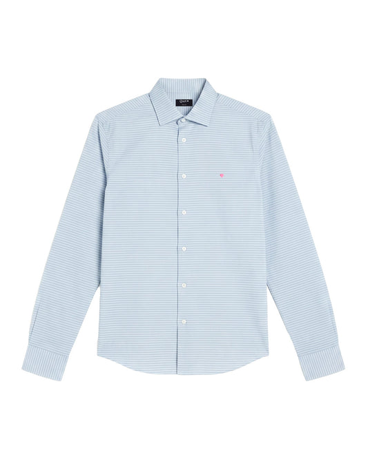 Camisa de Algodón Premium Horizontal Gris