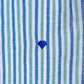 Camisa de Algodón Premium Look Linen Azul Verde