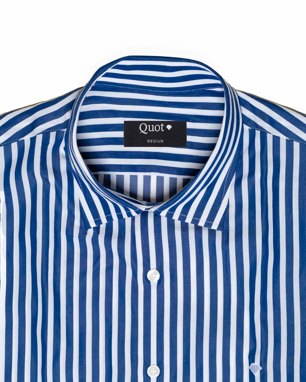 Camisa de Algodón Premium Raya Gruesa Azul