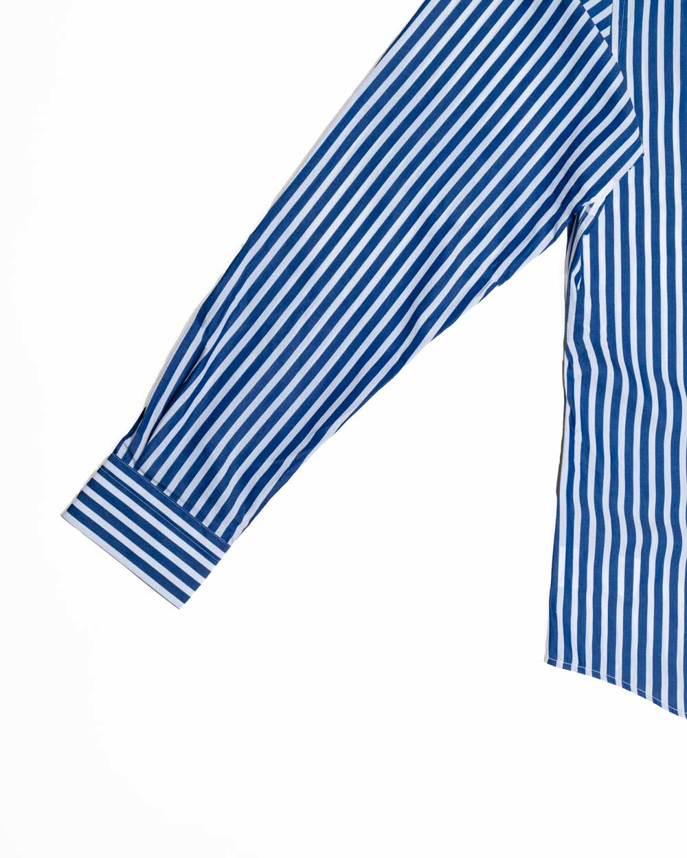 Camisa de Algodón Premium Raya Gruesa Azul