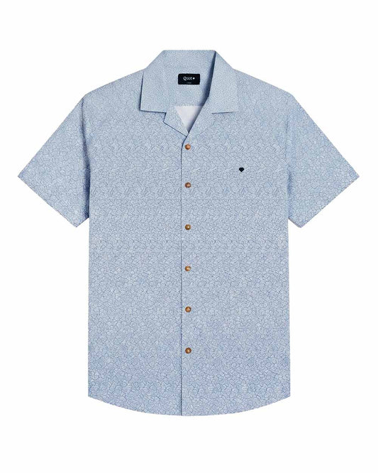 Camisa de Algodón Premium Manga Corta Flores