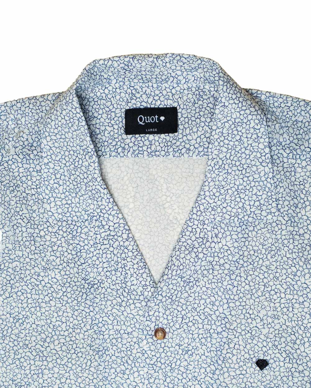 Camisa de Algodón Premium Manga Corta Flores