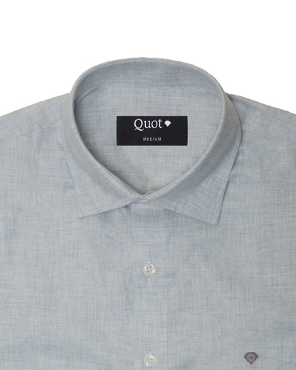 Camisa de Algodón Premium Manga Corta Gris
