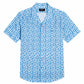 Camisa de Algodón Premium Manga Corta Hojas