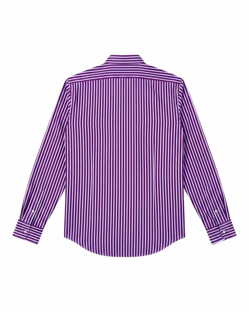 Camisa de Algodón Premium Raya Morada