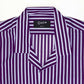 Camisa de Algodón Premium Raya Morada