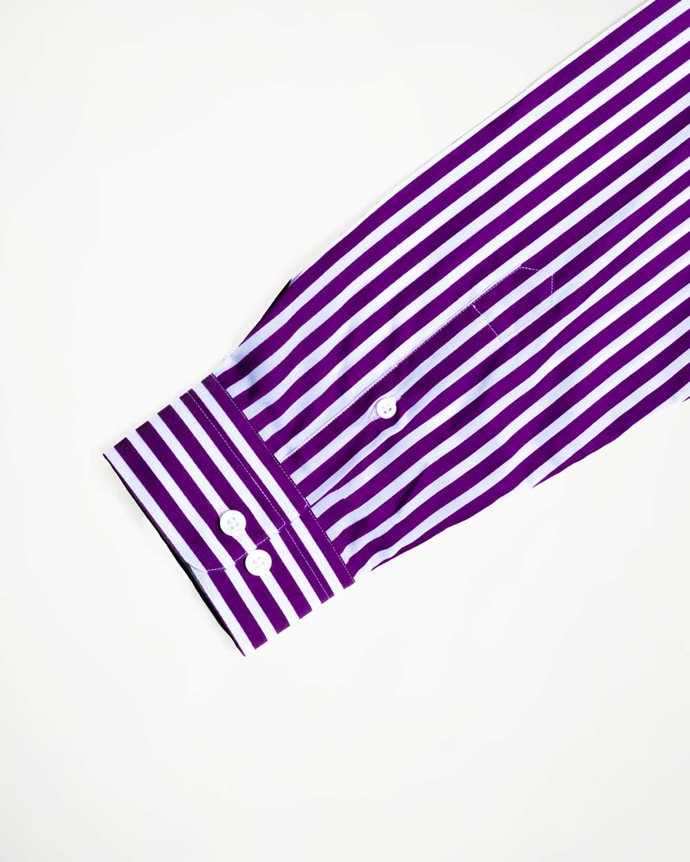 Camisa de Algodón Premium Raya Morada