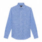 Camisa de Algodón Premium Look Linen Azul