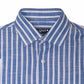 Camisa de Algodón Premium Look Linen Azul