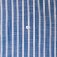 Camisa de Algodón Premium Look Linen Azul