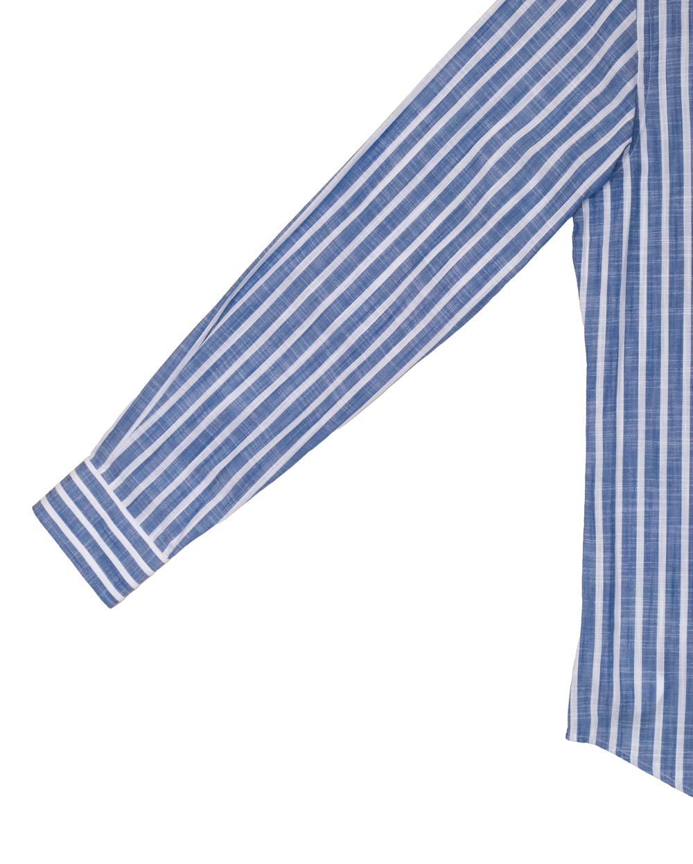Camisa de Algodón Premium Look Linen Azul
