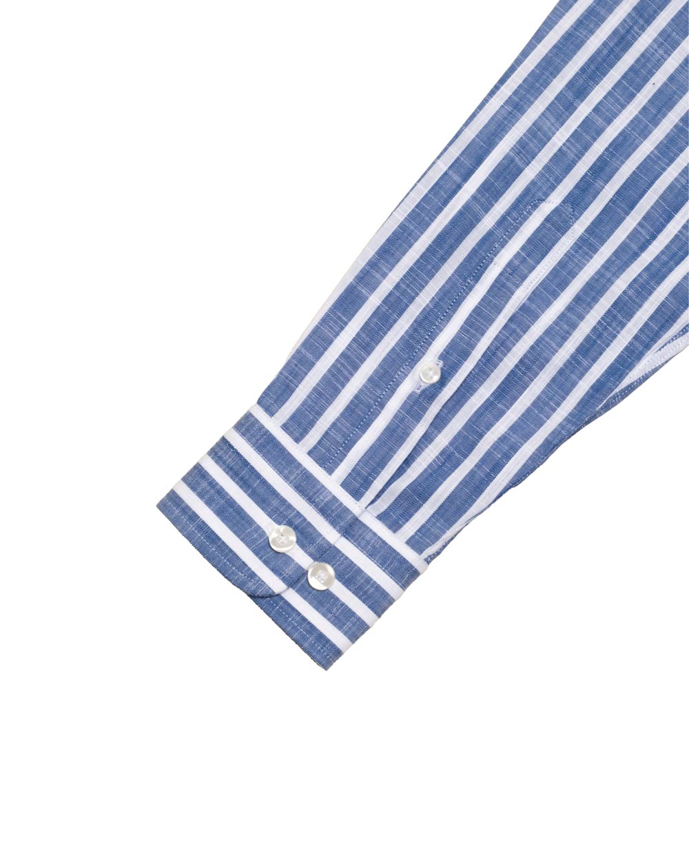 Camisa de Algodón Premium Look Linen Azul