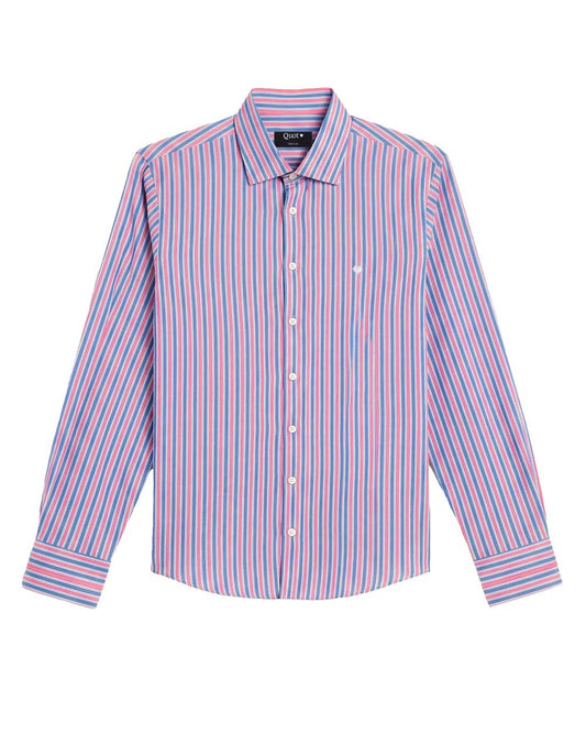 Camisa de Algodón Premium Rojo Azul