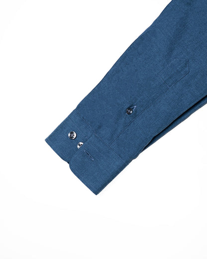 Camisa de Algodón Premium Soft Touch Azul