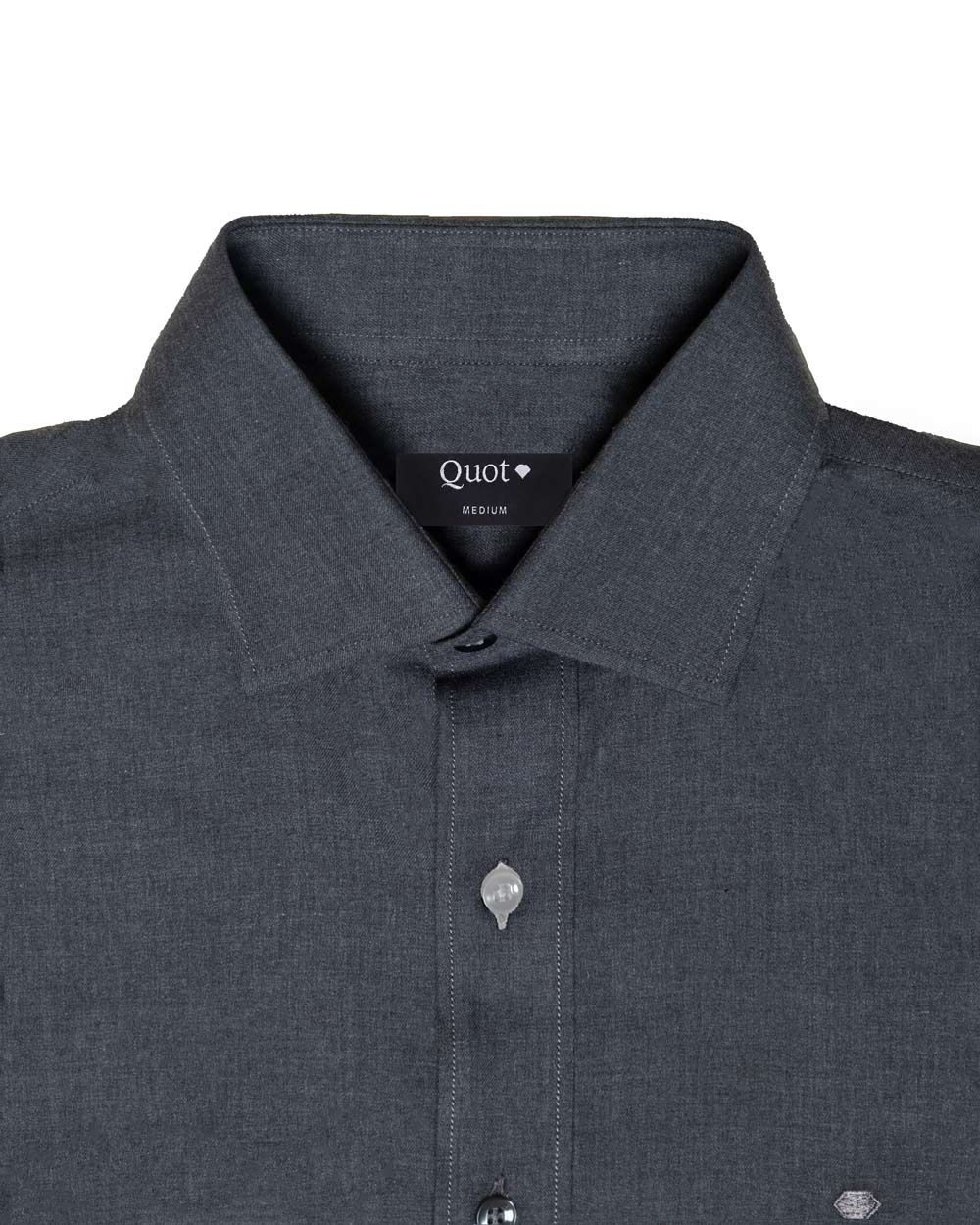 Camisa de Algodón Premium Soft Touch Gris