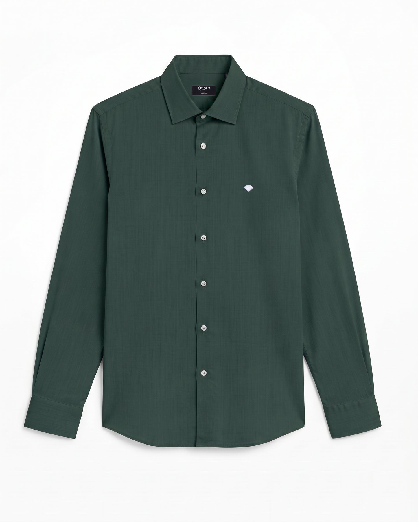 Camisa Algodón Verde Pino
