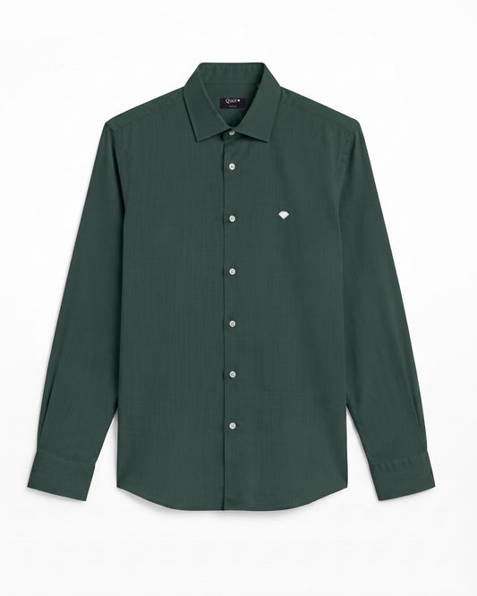 Camisa Algodón Verde Pino