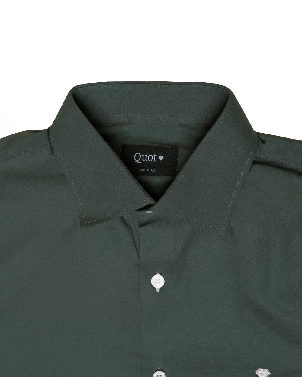 Camisa de Algodón Premium Verde Pino
