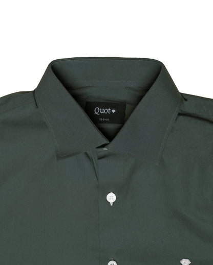 Camisa de Algodón Premium Verde Pino