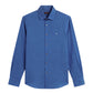 Camisa Lino Premium Azul Rey 100% Natural