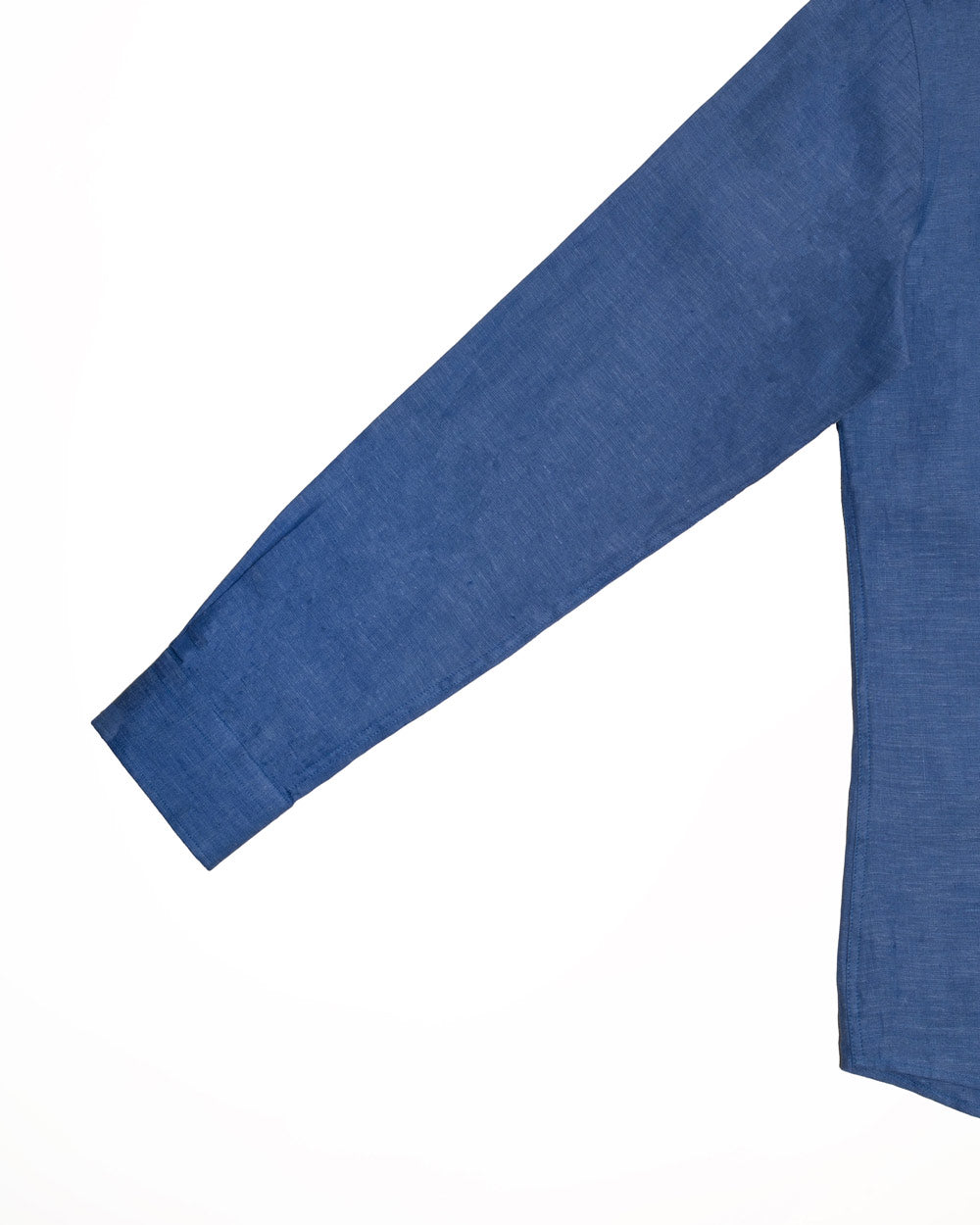 Camisa Lino Premium Azul Rey 100% Natural