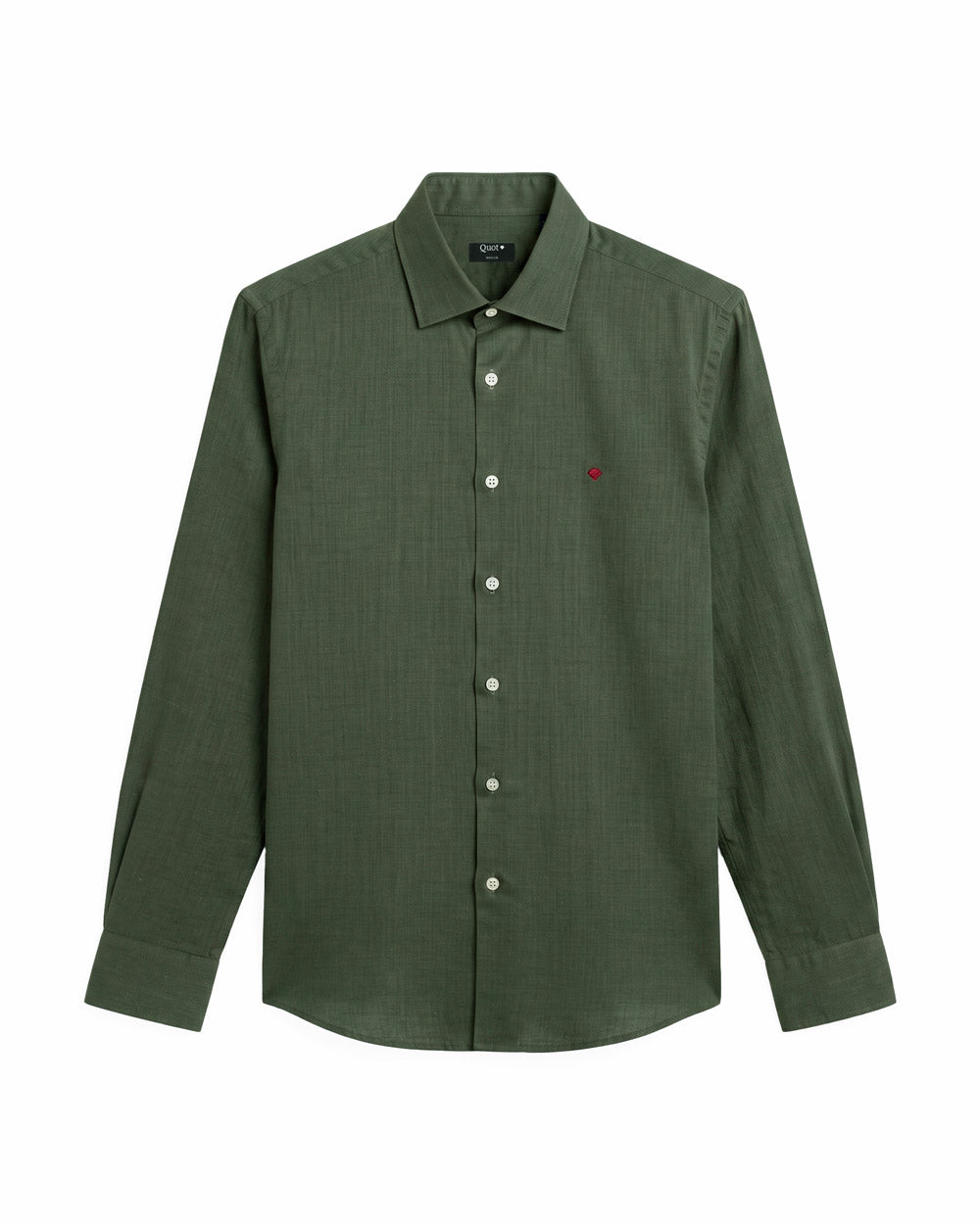 Camisa Lino Premium Olive 100% Natural