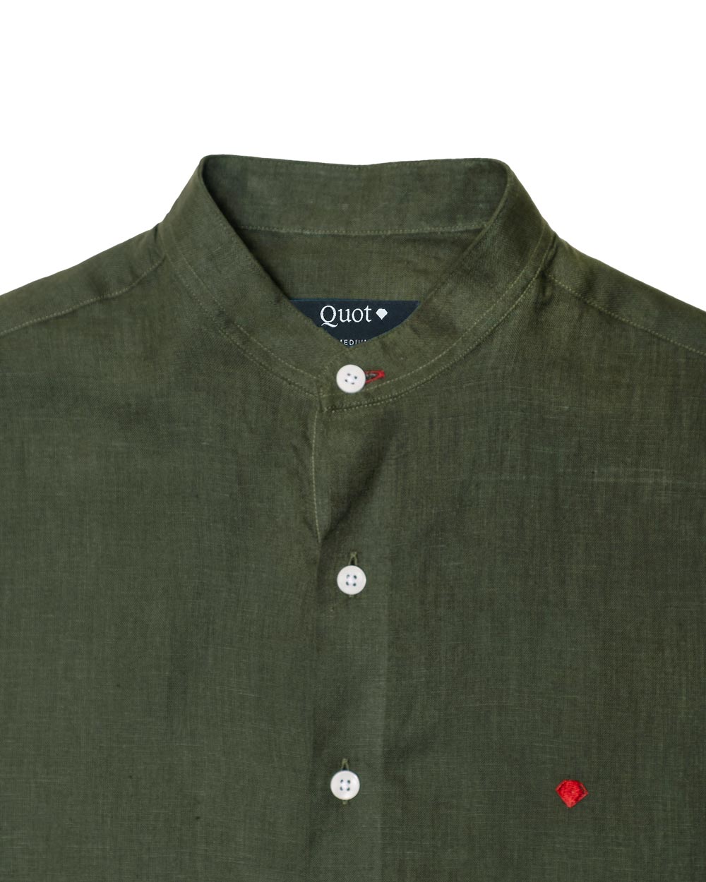 Camisa Lino Premium Olive 100% Natural
