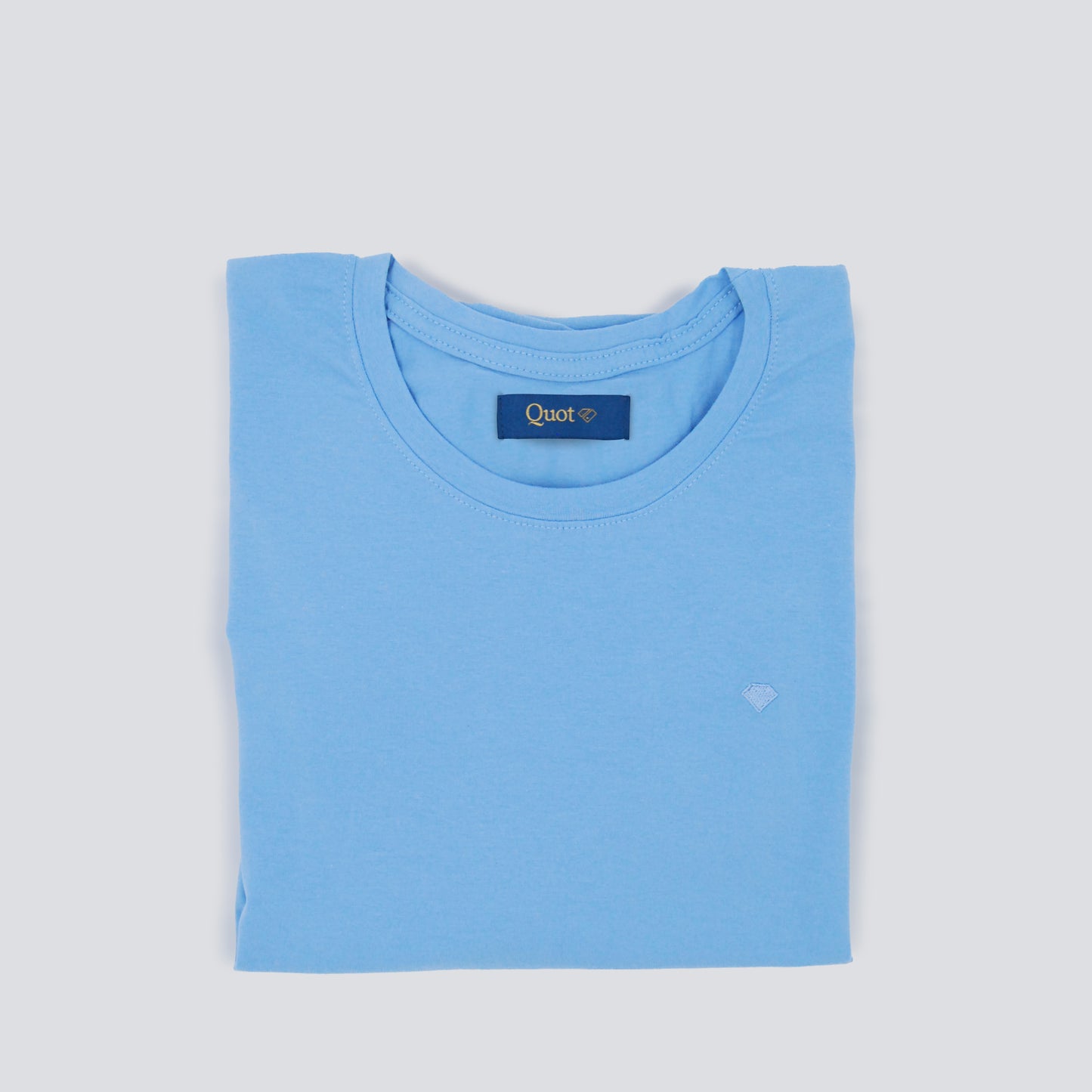 Camiseta algodón premium - Azul claro
