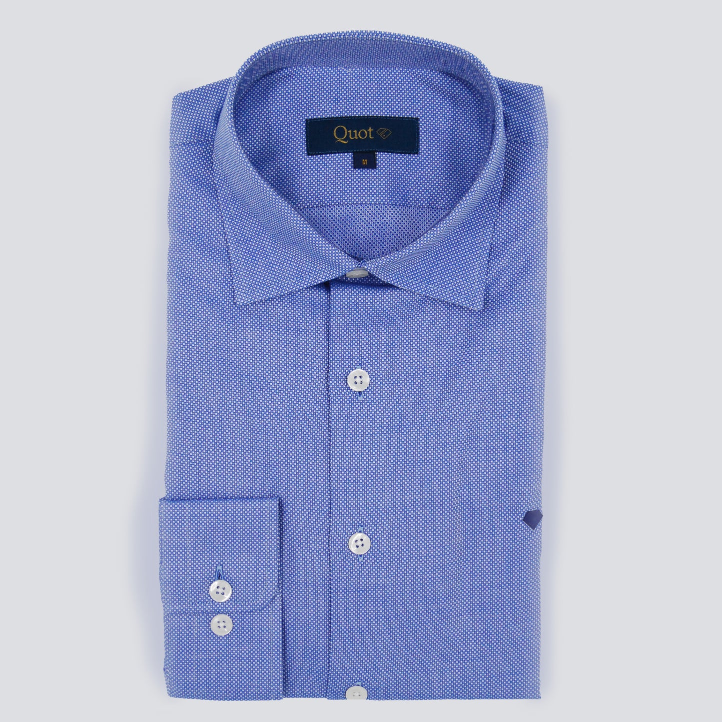 Camisa 100% algodón - Azul print