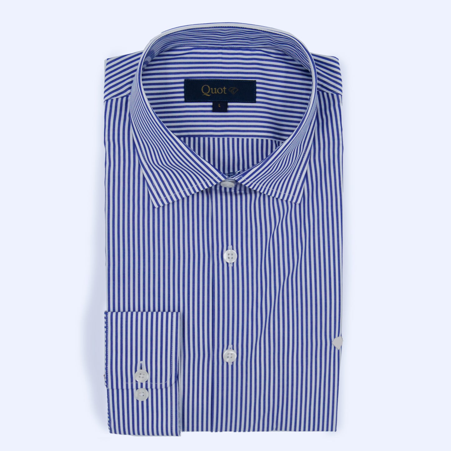 Camisa 100% algodón - Lineas azul