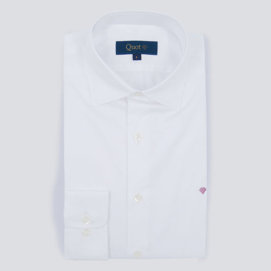 Camisa 100% algodón - Blanca lisa
