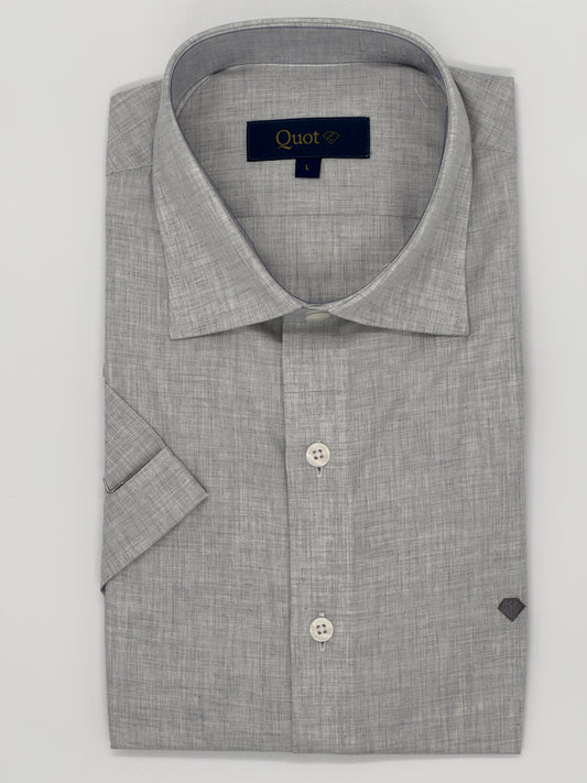 Camisa Manga Corta Gris