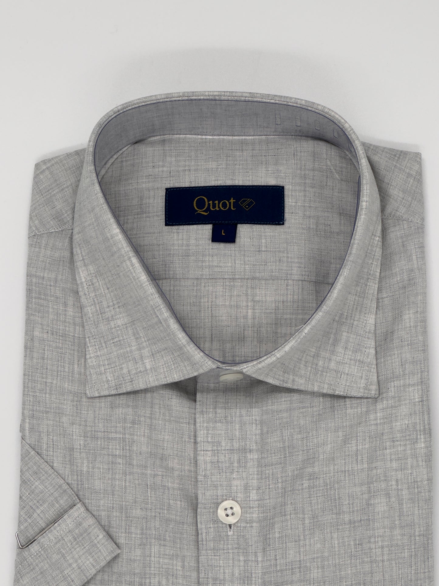 Camisa Manga Corta Gris