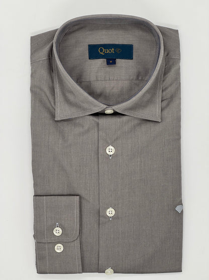 Camisa de Algodón Premium Gris