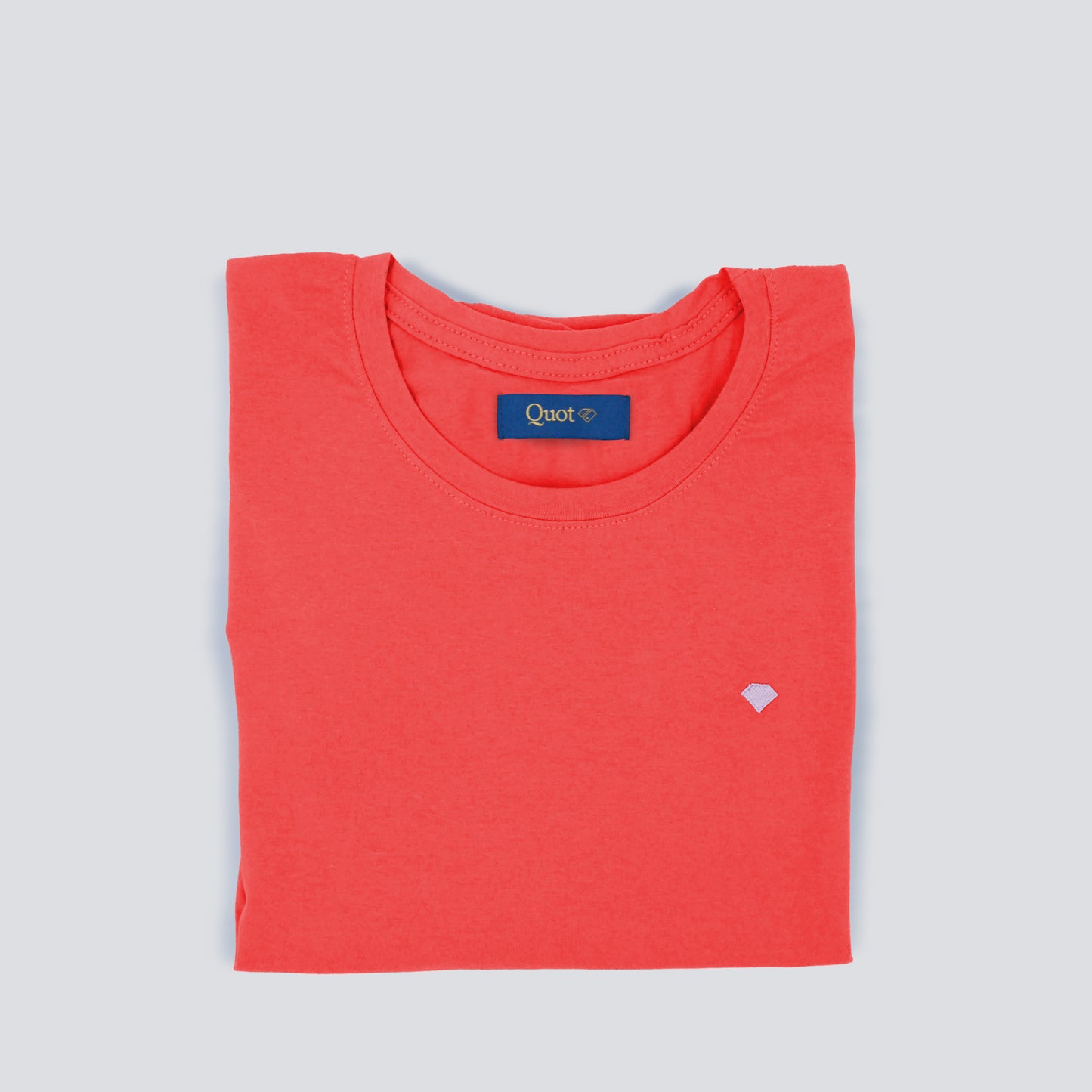 Camiseta algodón premium - Naranja intenso
