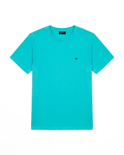 Camiseta de Algodón Premium Aguamarina