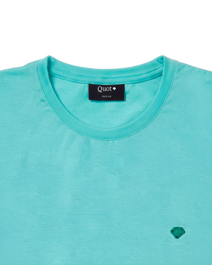 Camiseta de Algodón Premium Aguamarina