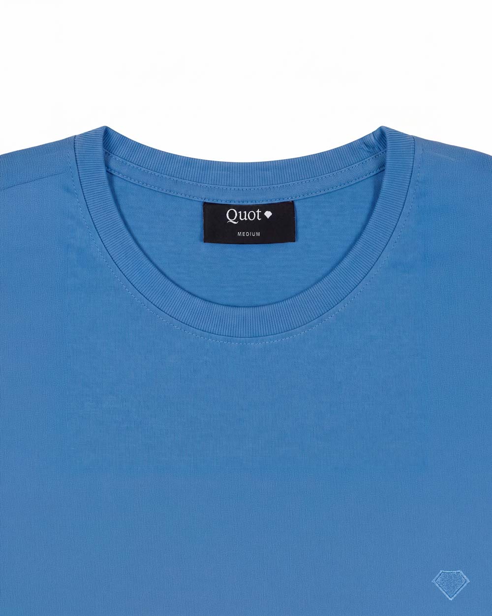 Camiseta de Algodón Premium Azul Stone