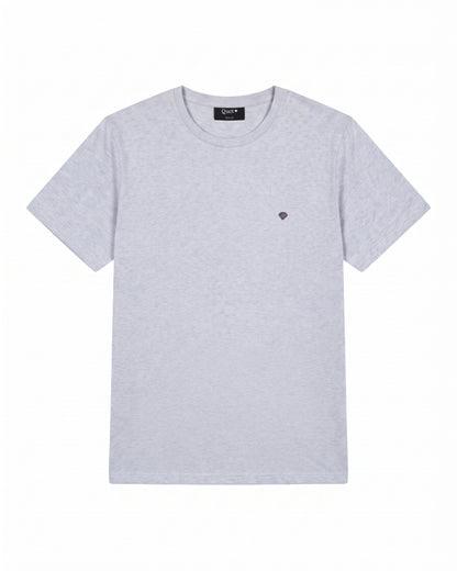 Camiseta de Algodón Premium Gris Claro