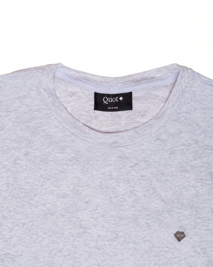 Camiseta de Algodón Premium Gris Claro